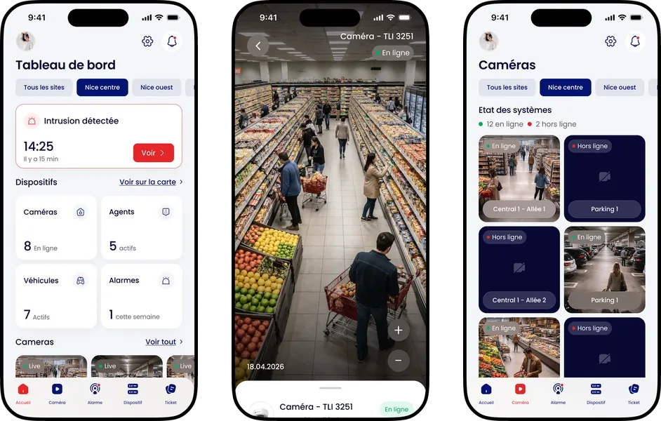 Aperçu de l’application Artel