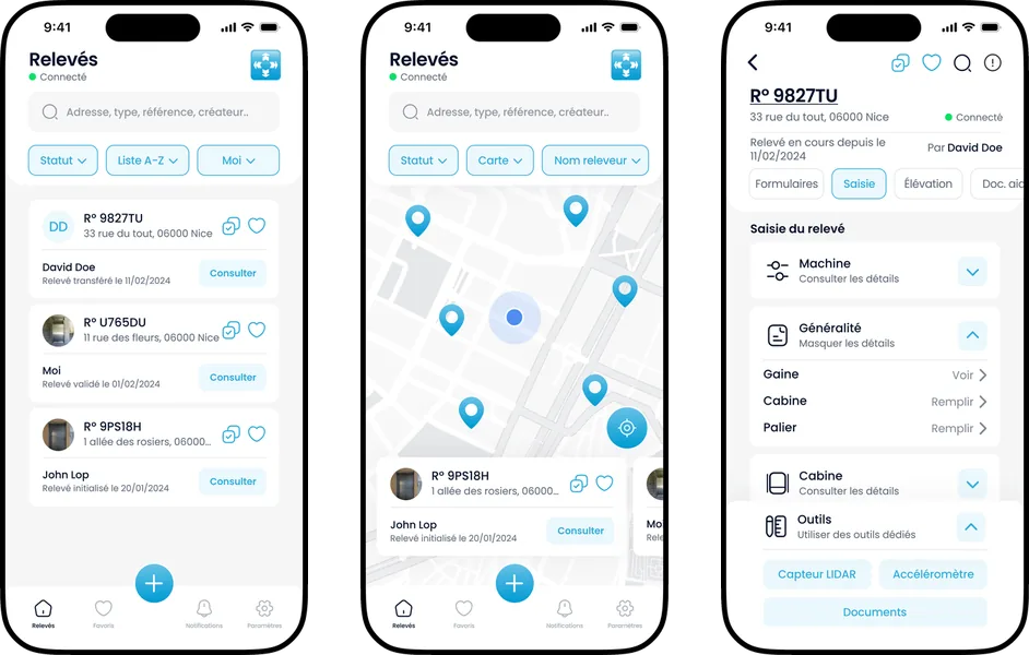 Aperçu de l’application Sodimas